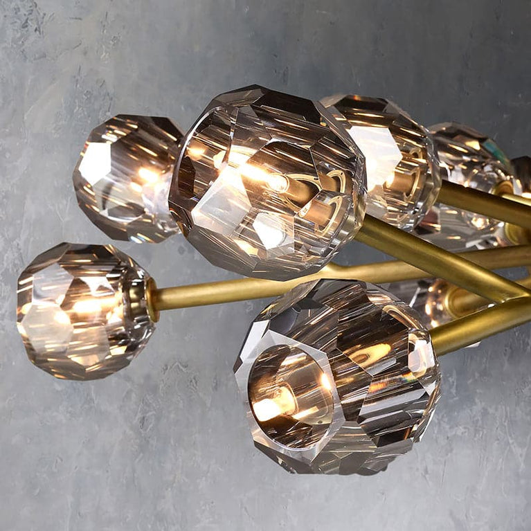 Bille De Crystal Ball Oval Chandelier 72� 24-Lights