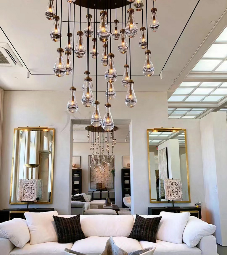 Rain Round Modern Chandelier Light