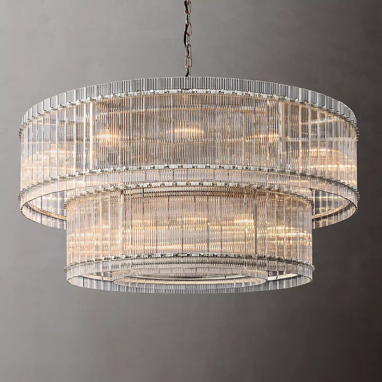Marcus 2-Tier Round Chandelier 60"