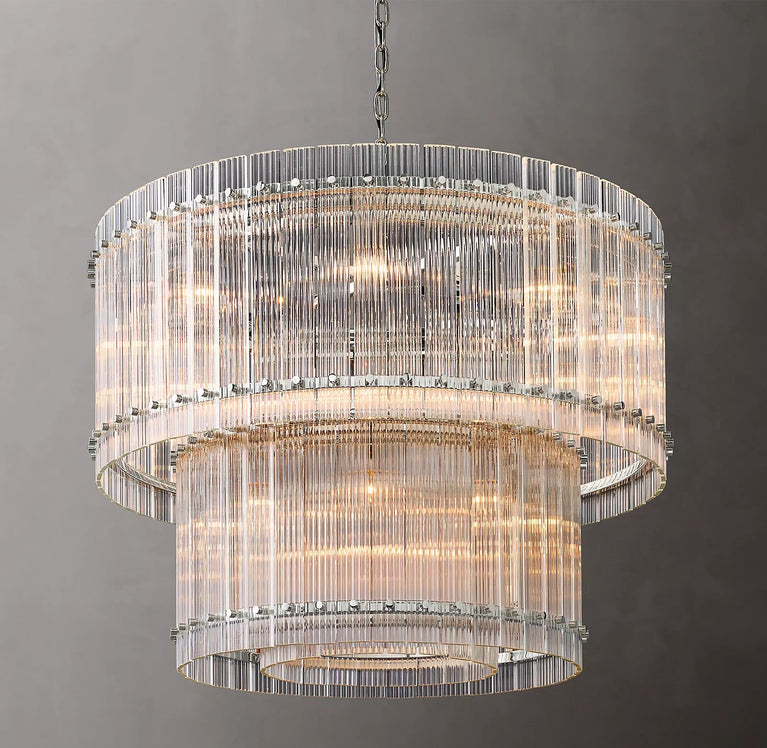 Marcus 2-Tier Round Chandelier 37"