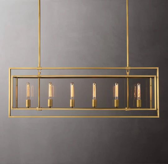 Fiona Rectangular chandelier W44"( customized)