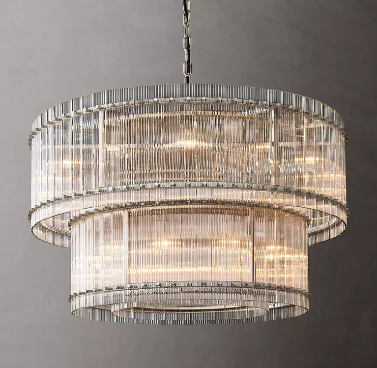 Marcus 2-Tier Round Chandelier 48"