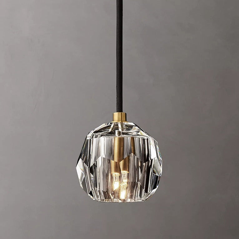 Bille De Clear Crystal Double Ball  Pendant Lighting