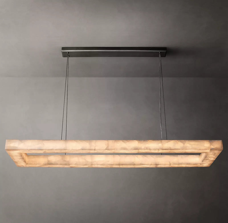 Rivage Rectangle Chandelier 72"