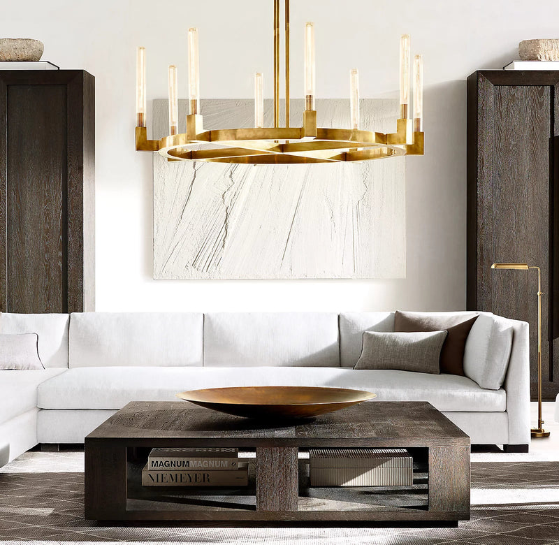 Candlestick Round Chandelier 60"