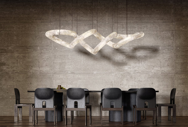 Infinity Alabaster Chandelier