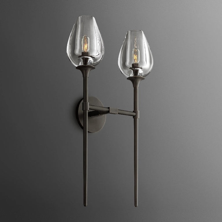(customized）Tulip Double Wall Lamp 30”H