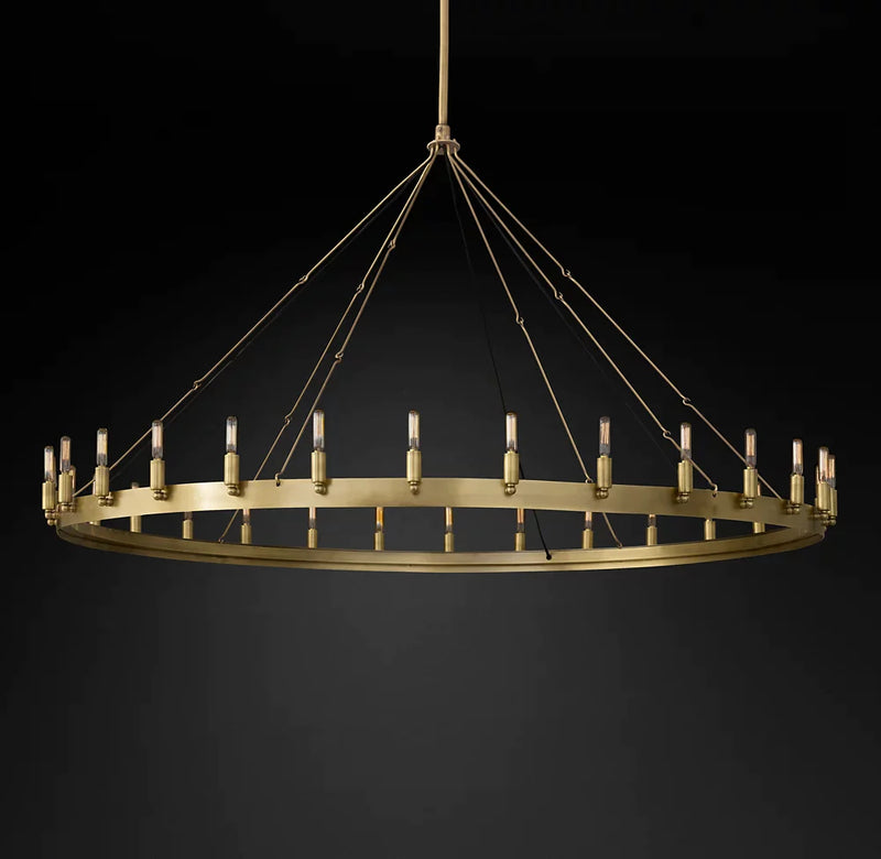 Camino Vintage Candelabra Round Chandelier 73"