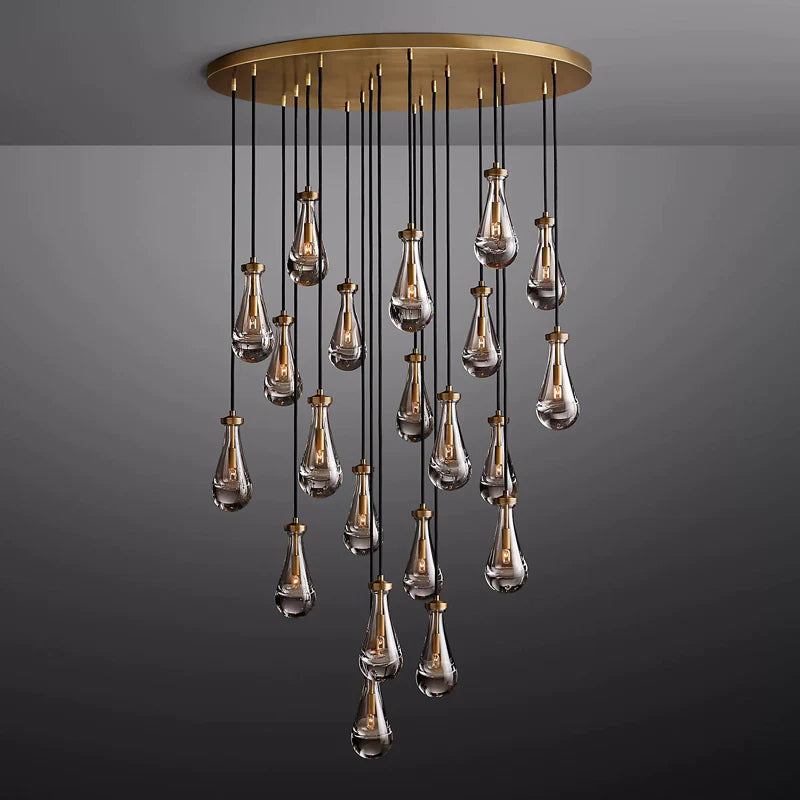 RAINDROP Drew Modern Round 21-Light Chandelier