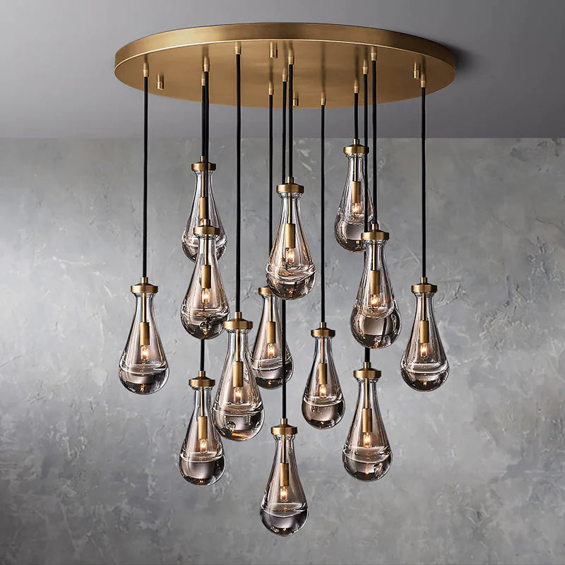 Raindrop De Round Chandelier 36"