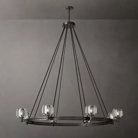 INTRODUC DEMARET ROUND CHANDELIER 60"