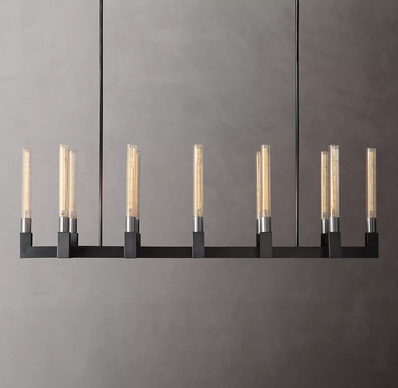 Cannele Linear Candlestick Linear Chandelier Light 55"