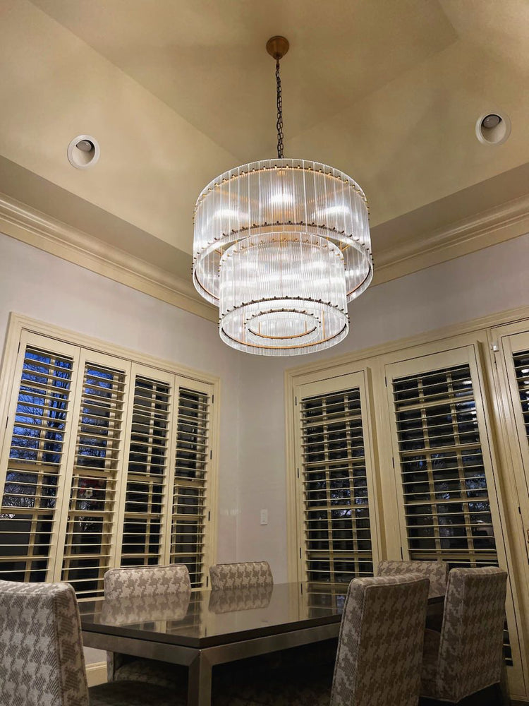Marcus 2-Tier Round Chandelier 37"