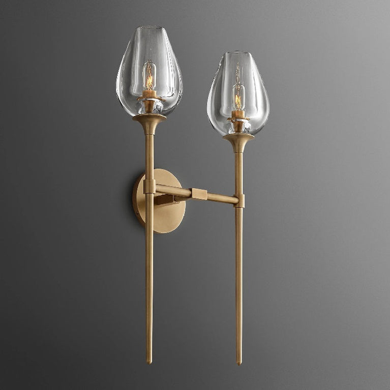 (customized）Tulip Double Wall Lamp 30”H