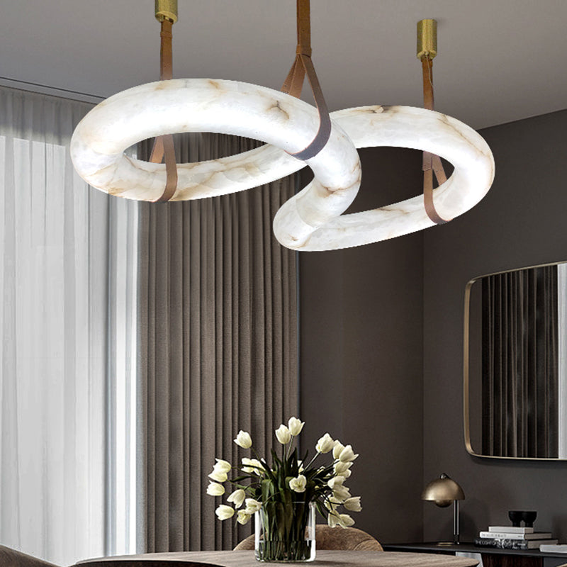 Oslo Designer Inspired Contemporary Nordic Alabaster Pendant Light