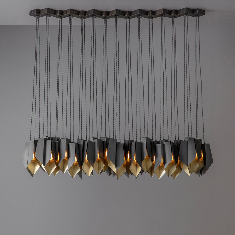 Ralap Island Dining Table Industrial Chandelier