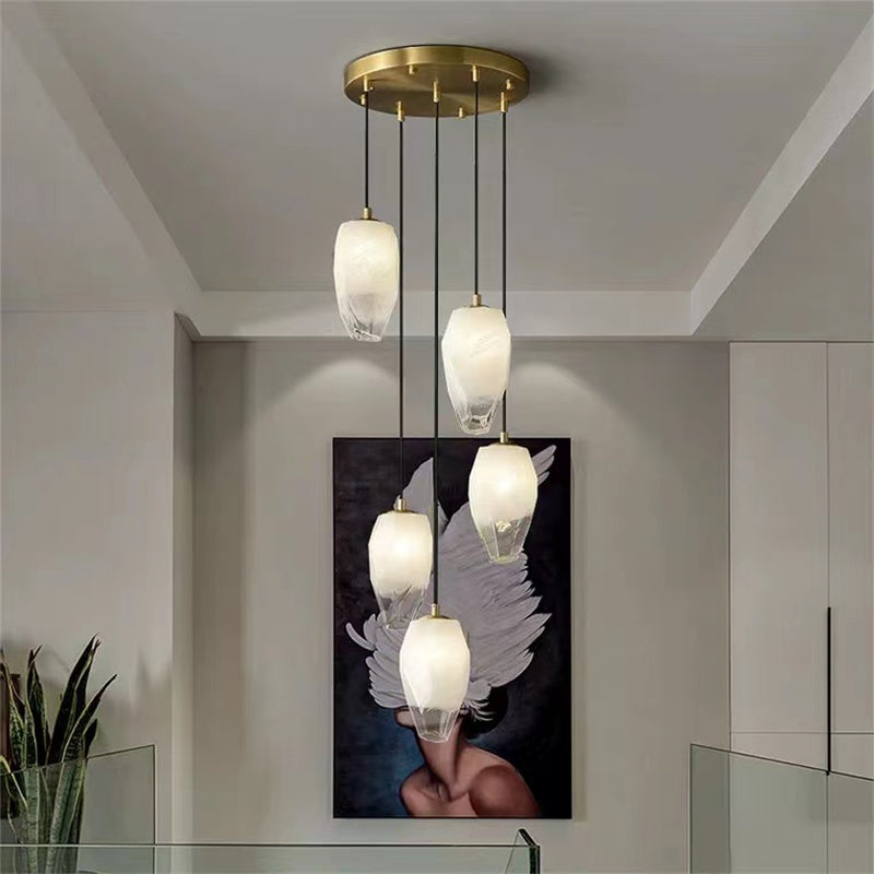 Vanessa glass chandelier 5 Lights