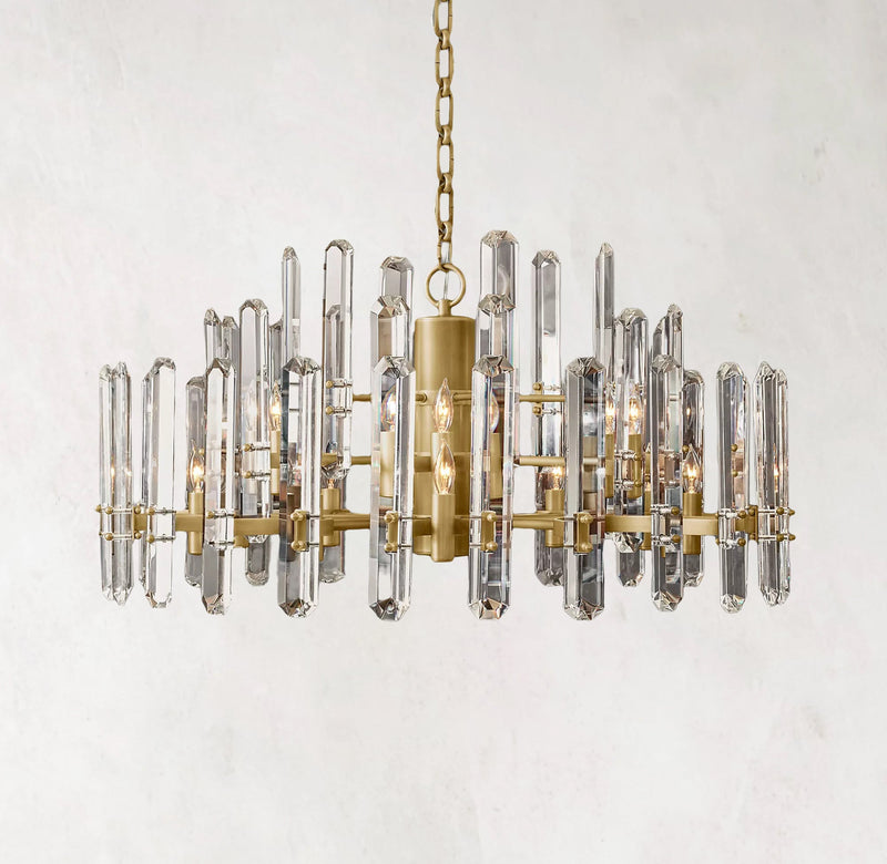 Bonnington Round Chandelier 36"  Crystal Chandelier