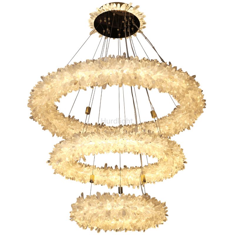 Primary Crystal Cluster Halo Modern Chandelier chandeliers for dining room,chandeliers for stairways,chandeliers for foyer,chandeliers for bedrooms,chandeliers for kitchen,chandeliers for living room Rbrights   