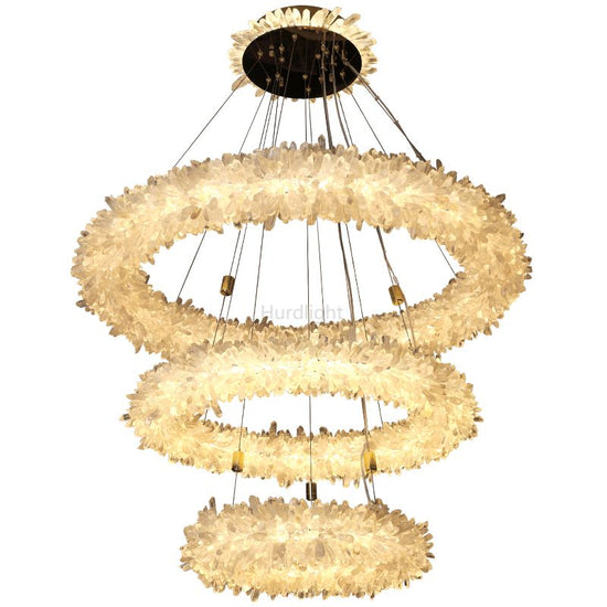 Primary Crystal Cluster Halo Modern Chandelier chandeliers for dining room,chandeliers for stairways,chandeliers for foyer,chandeliers for bedrooms,chandeliers for kitchen,chandeliers for living room Rbrights   