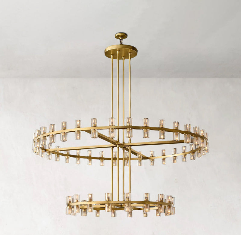 Arcachones Led Round Two-tier Chandelier 60"