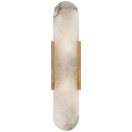 Alabaster Linear Wall Sconce 壁灯灯具 rbrights 20"H*4.25"W Brass 