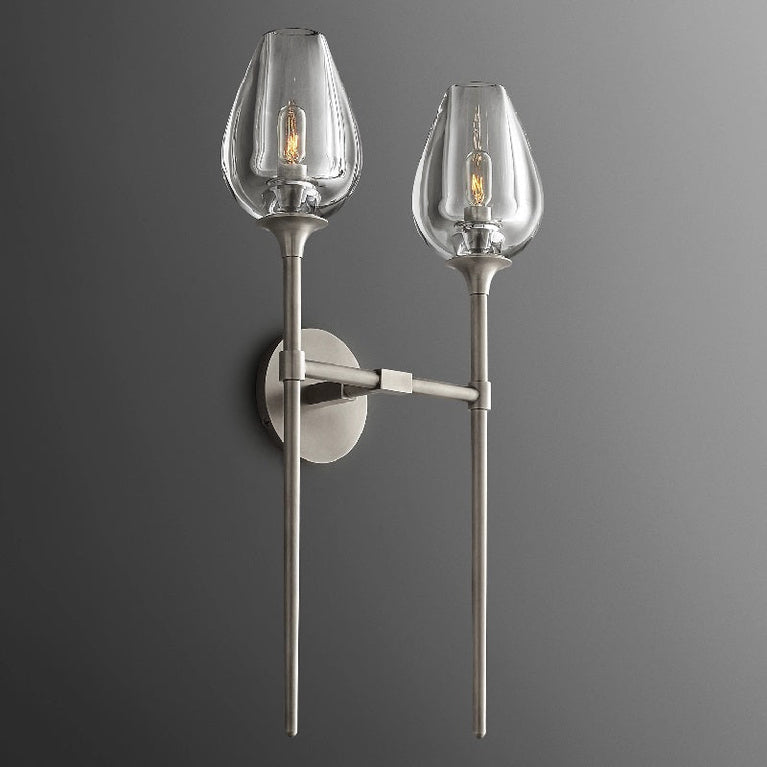 (customized）Tulip Double Wall Lamp 30”H