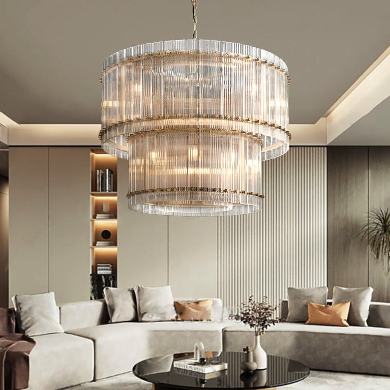 Marcus 2-Tier Round Chandelier 37"