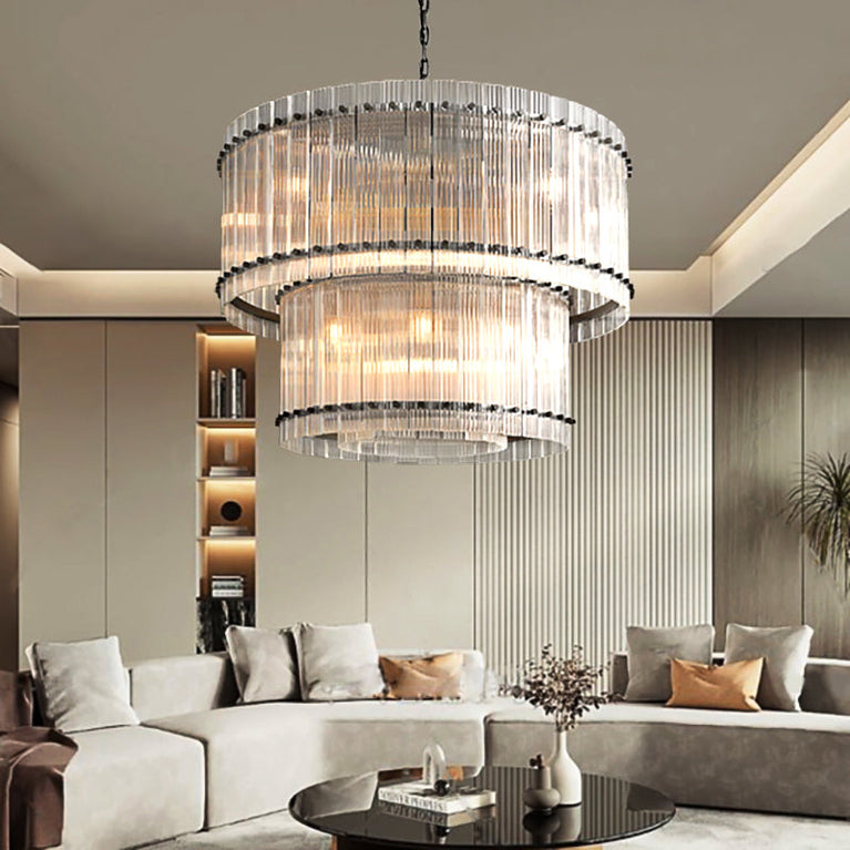 Marcus 2-Tier Round Chandelier 37"