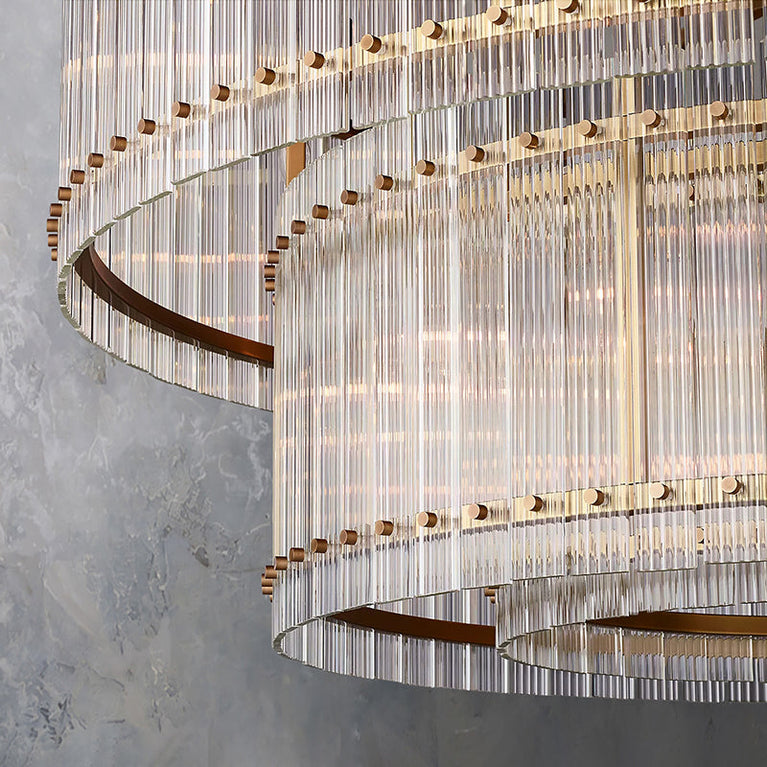 Marcus 2-Tier Round Chandelier 48"