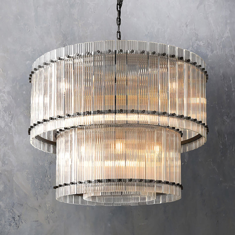 Marcus 2-Tier Round Chandelier 37"