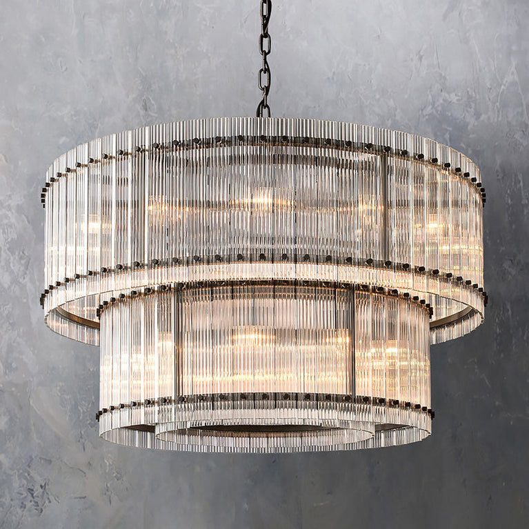 Marcus 2-Tier Round Chandelier 48"