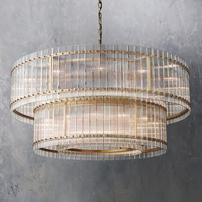 Marcus 2-Tier Round Chandelier 60"