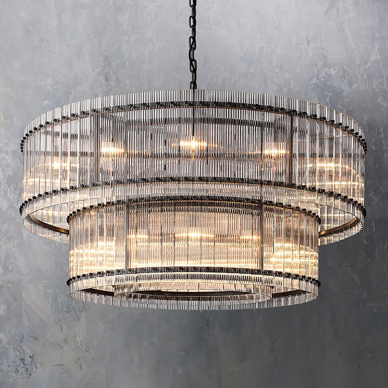 Marcus 2-Tier Round Chandelier 60"