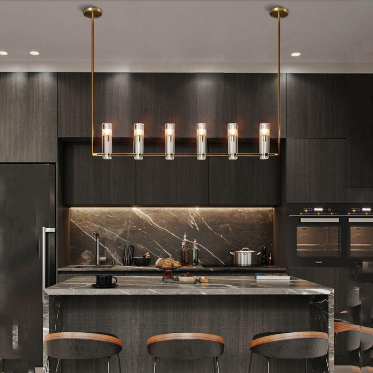 Concn Linear Chandelier for Dining Room