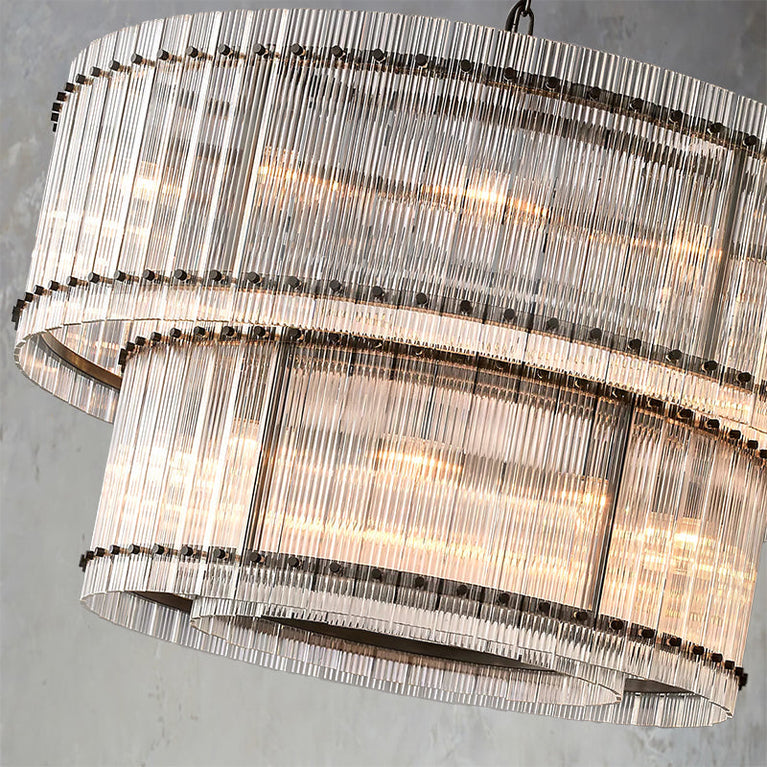 Marcus 2-Tier Round Chandelier 48"