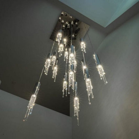 Kaler Cylinder Modern Crystal Pendant, Contemporary Pendant Light chandeliers for dining room,chandeliers for stairways,chandeliers for foyer,chandeliers for bedrooms,chandeliers for kitchen,chandeliers for living room Rbrights   