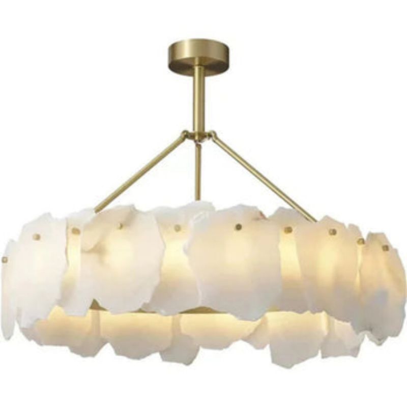 Nasile Alabaster Round Chandelier 吊灯 rbrights D31.5"xH23.7"  
