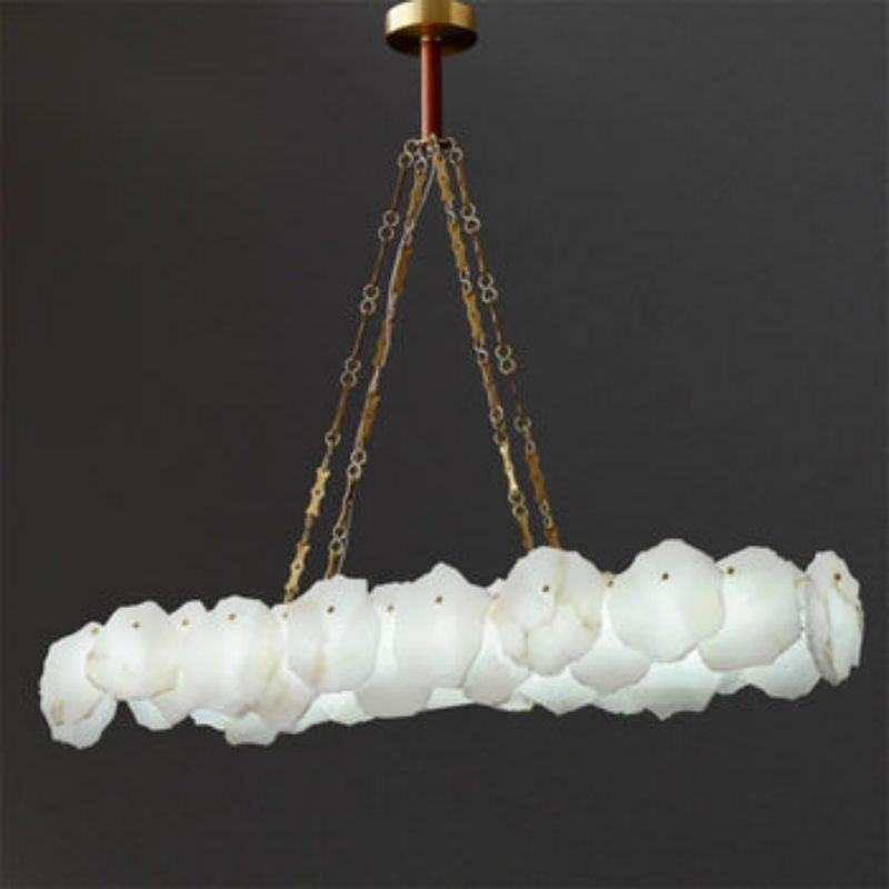 Nasile Linear Alabaster Chandelier 吊灯 rbrights   