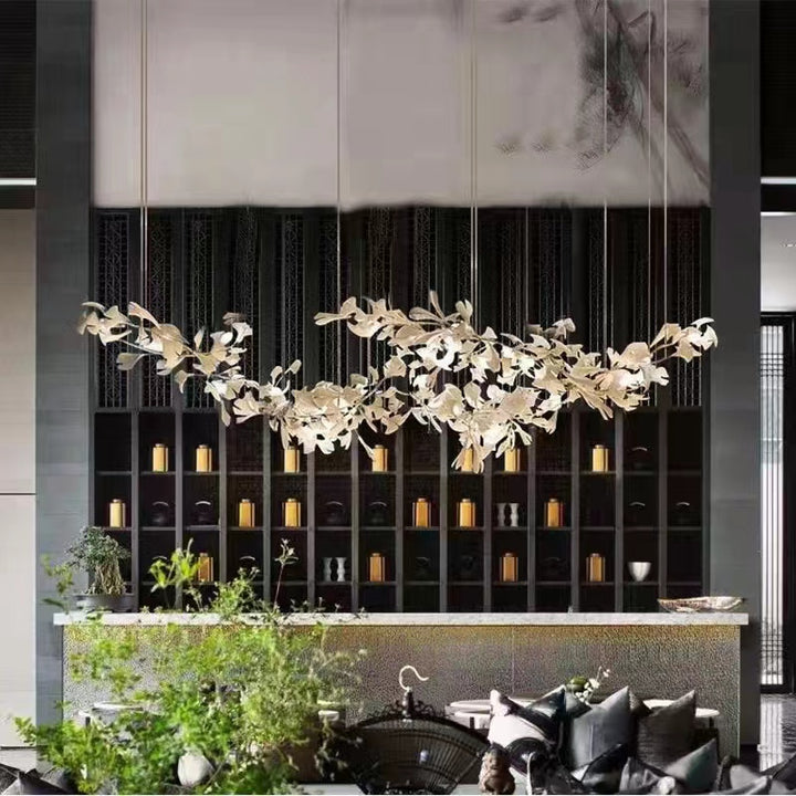Porcelain Linear Gold Chandelier chandeliers for dining room,chandeliers for stairways,chandeliers for foyer,chandeliers for bedrooms,chandeliers for kitchen,chandeliers for living room Rbrights   