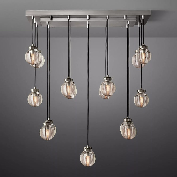 Perle Glass Linear Chandelier
