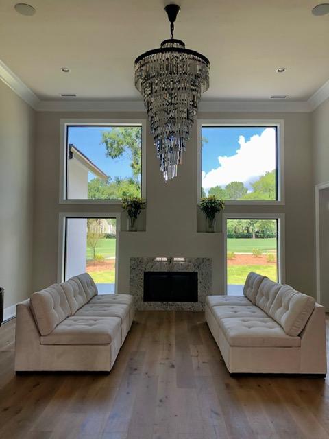 Odeon Spiral Tiered/ Layered Crystal Fringe Living Room Chandelier Light