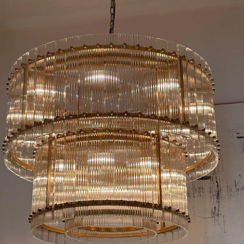 Marcus 2-Tier Round Chandelier 48"