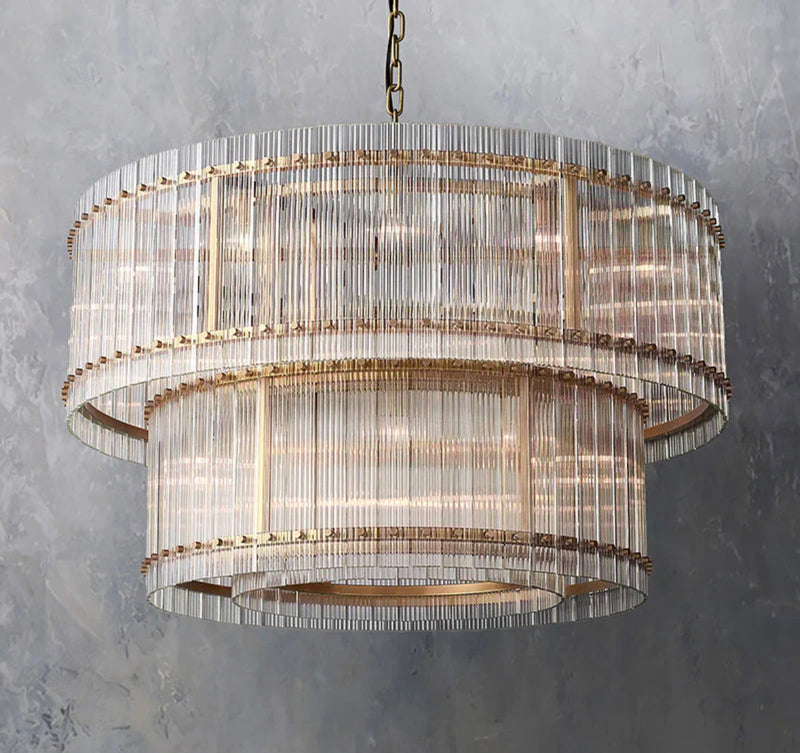 Marcus 2-Tier Round Chandelier 48"(Price difference)