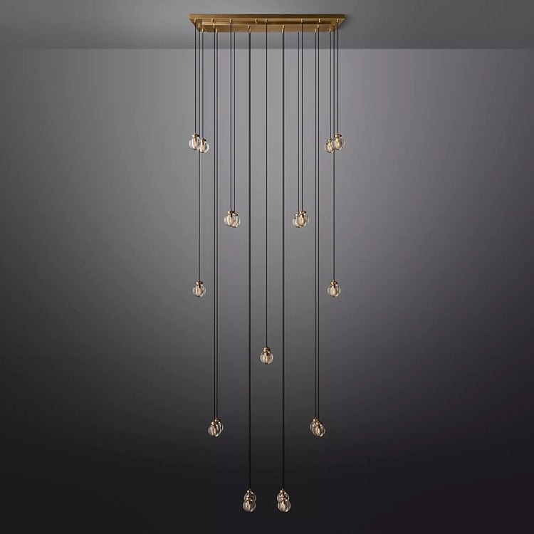 Perle Glass Linear Chandelier