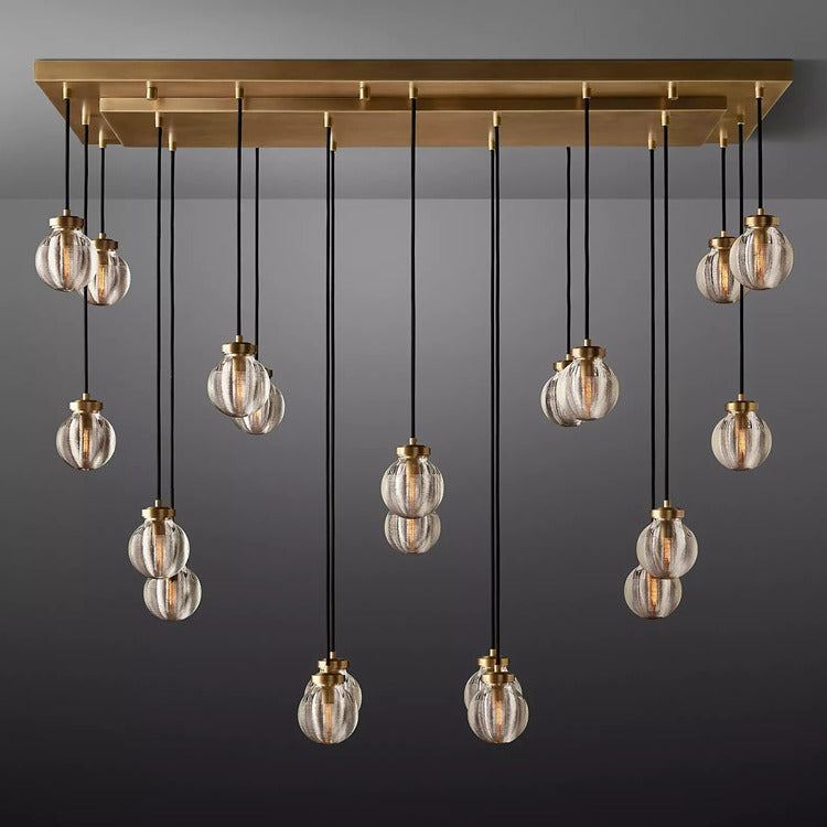 Perle Glass Linear Chandelier