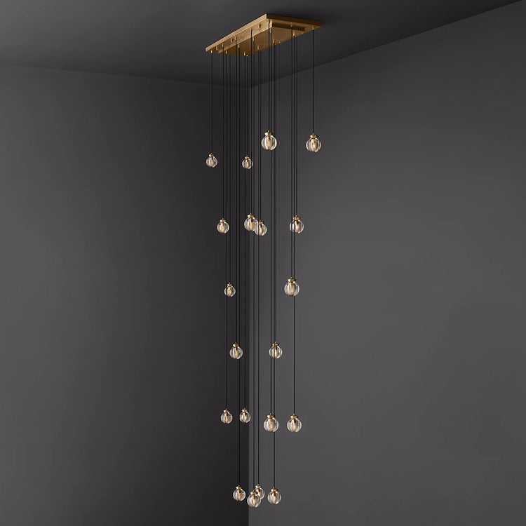 Perle Glass Linear Chandelier