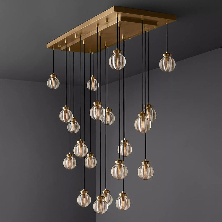Perle Glass Linear Chandelier