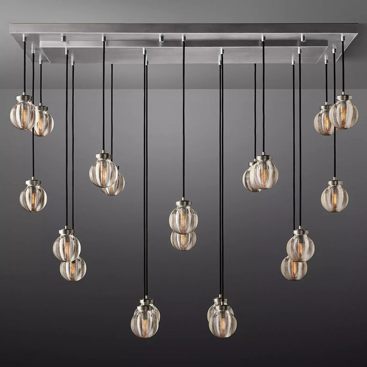 Perle Glass Linear Chandelier