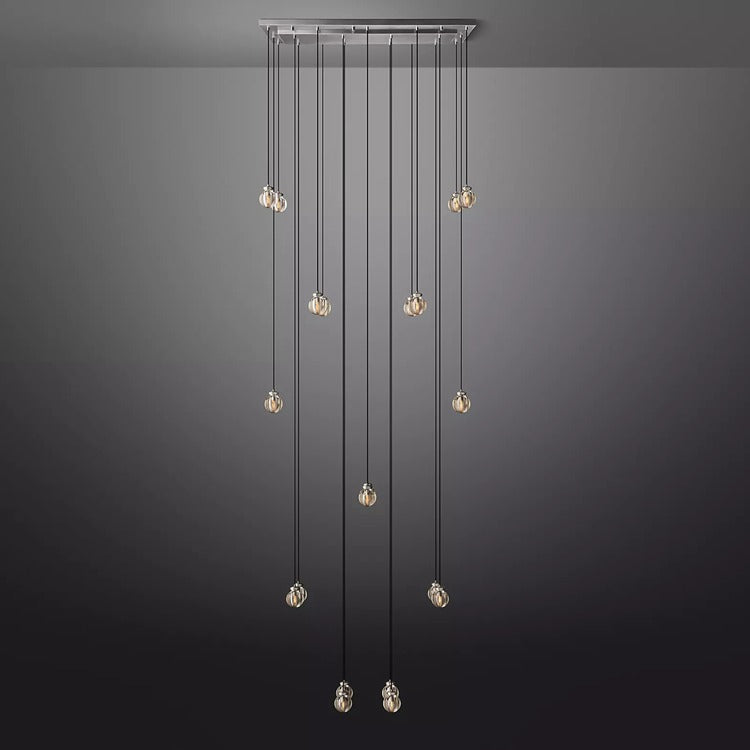 Perle Glass Linear Chandelier